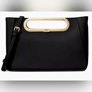 Michael kors large chelsea convertible leather clutch